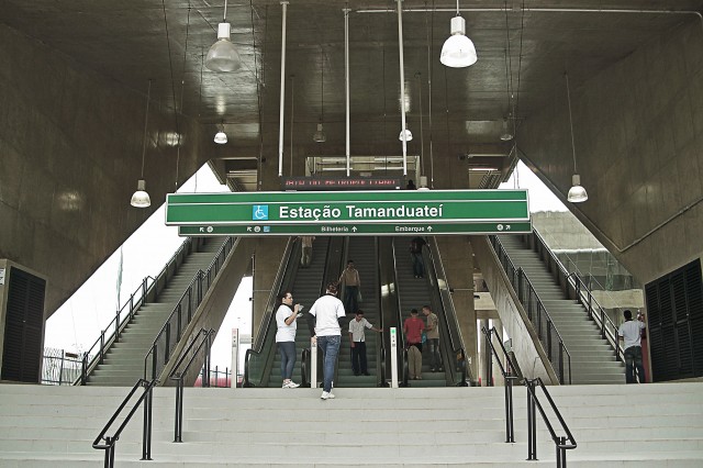 Entrada da nova Estação Tamanduateí