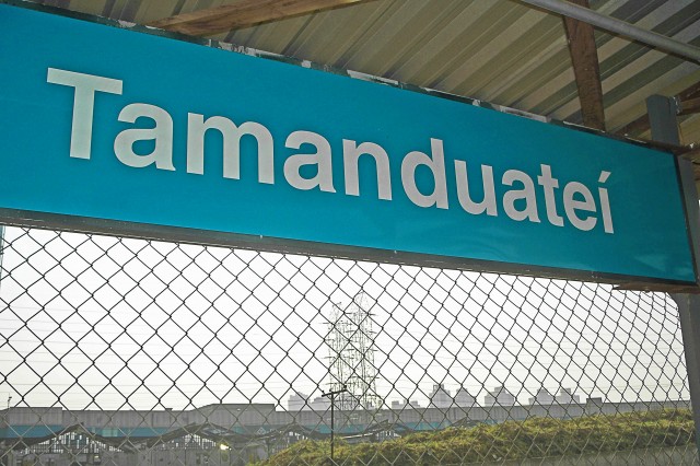 Placa da antiga Estação Tamanduateí
