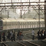 Trem da CPTM deixa a estação Água Branca