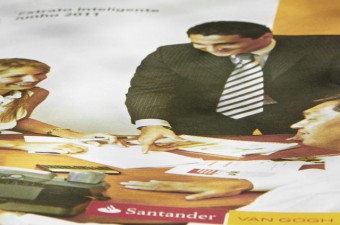 Capa do extrato do Santander